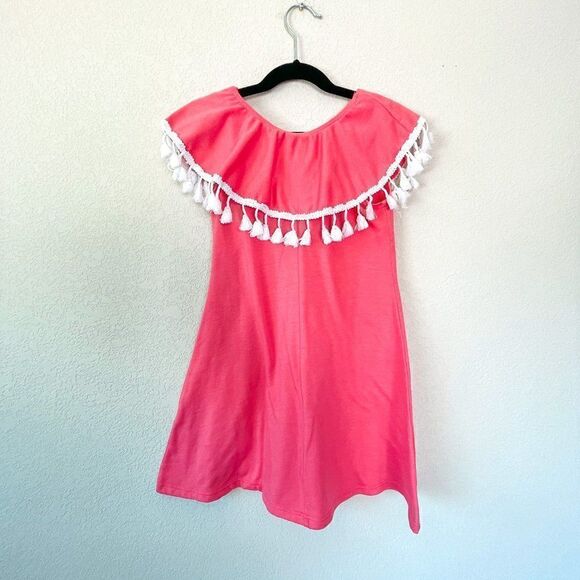 Fiveloaves Twofish Coral Tassel Dress Size 6 - Picture 2 of 5